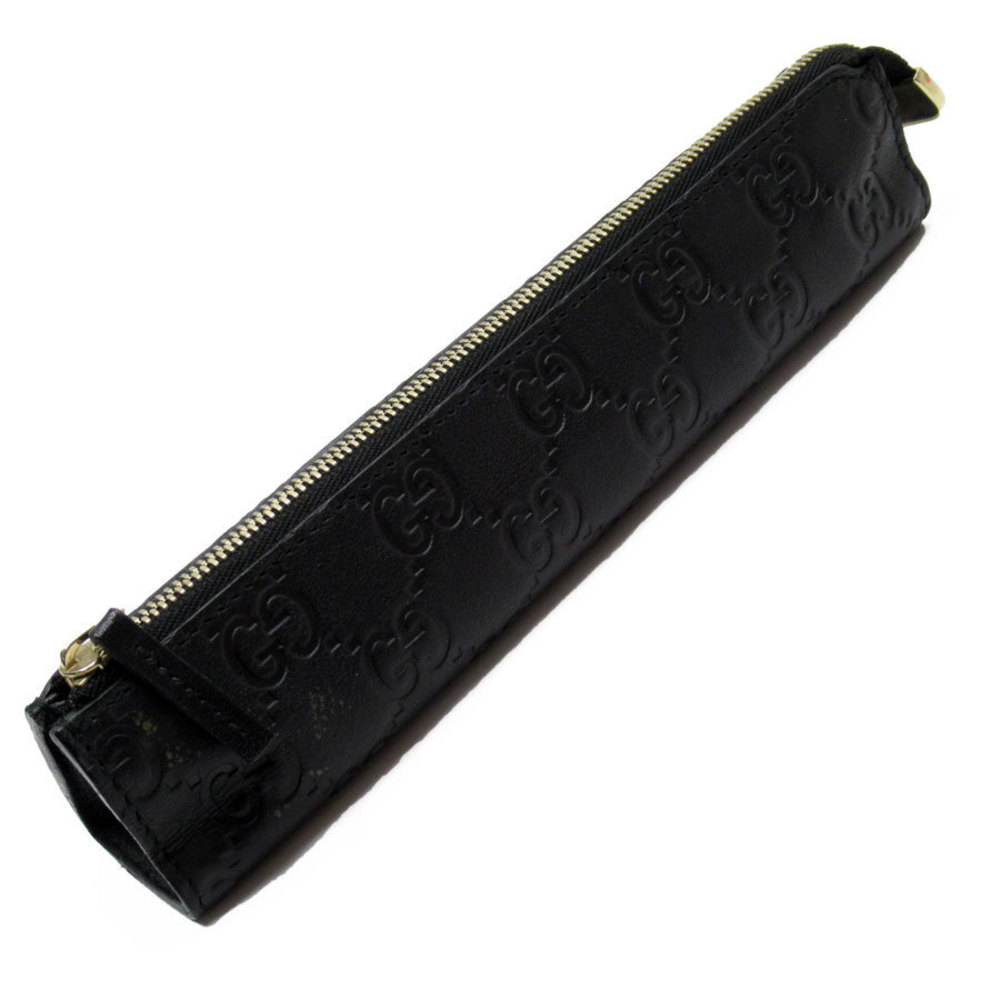 Gucci Leather Pencil Case Black